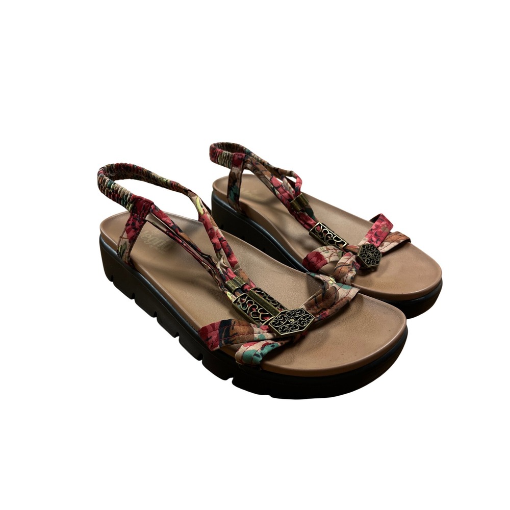 ALEGRIA Roz Sandals 40  9.5 Floral Strappy Hippie Boho Comfort‎ Granola Festival